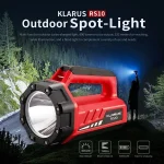 Klarus RS10 Searchlight – 800 Lumens – USB Rechargeable