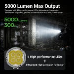 NEXTORCH P91 Dual Switch Flashlight 5000 Lumens