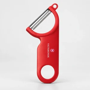 Victorinox Potato Peeler with Blemish Remover - Red