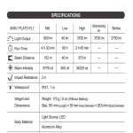 NEXTORCH P81 Rechargeable Tactical Flashlight 3700lm
