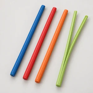 humangear UnStraw four reusable straws in royal blue, red, lime and orange