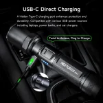 NEXTORCH P81 Rechargeable Tactical Flashlight 3700lm