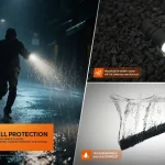ACEBEAM TAC 2AA water and impact protection illustrations.