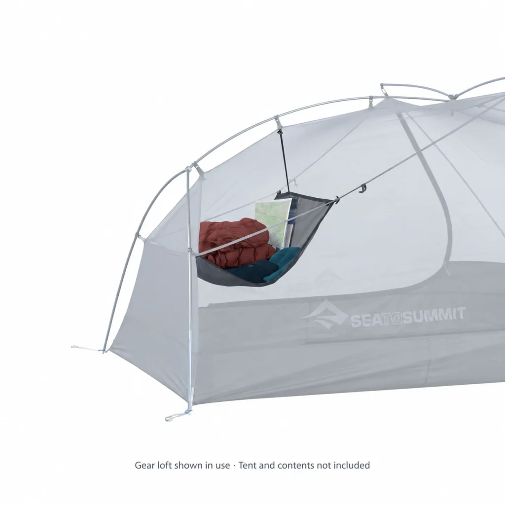 Sea to Summit Alto Gear Loft TR1 – gear loft shown in use; tent and contents not included