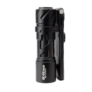 Black LOOP GEAR SK03 RGB flashlight with its side mounting bracket