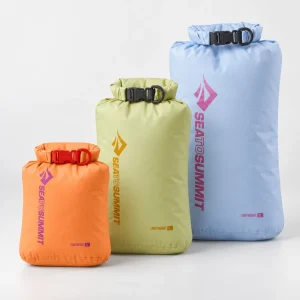 Sea to Summit Lightweight Dry Bag Set - Limited Edition, Tangerine/Celery Green/Skyway