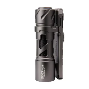 Gray LOOP GEAR SK03 RGB flashlight with its side mounting bracket