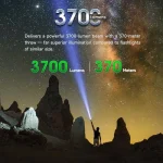 NEXTORCH P81 Rechargeable Tactical Flashlight 3700lm
