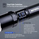 NEXTORCH P81 Rechargeable Tactical Flashlight 3700lm
