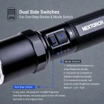 NEXTORCH P81 Rechargeable Tactical Flashlight 3700lm