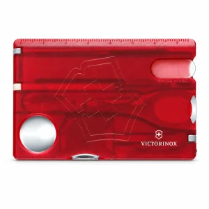 Victorinox 82mm 13-in-1 Swiss Card Nailcare Multi-Tool - Transparent Red